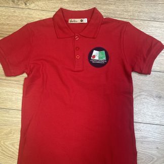 Marškinėliai polo Pique tr. rankovėmis 203-ALP/RAUDONA